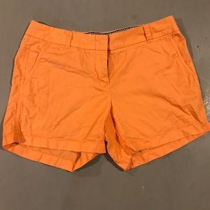Orange J. Crew Shorts